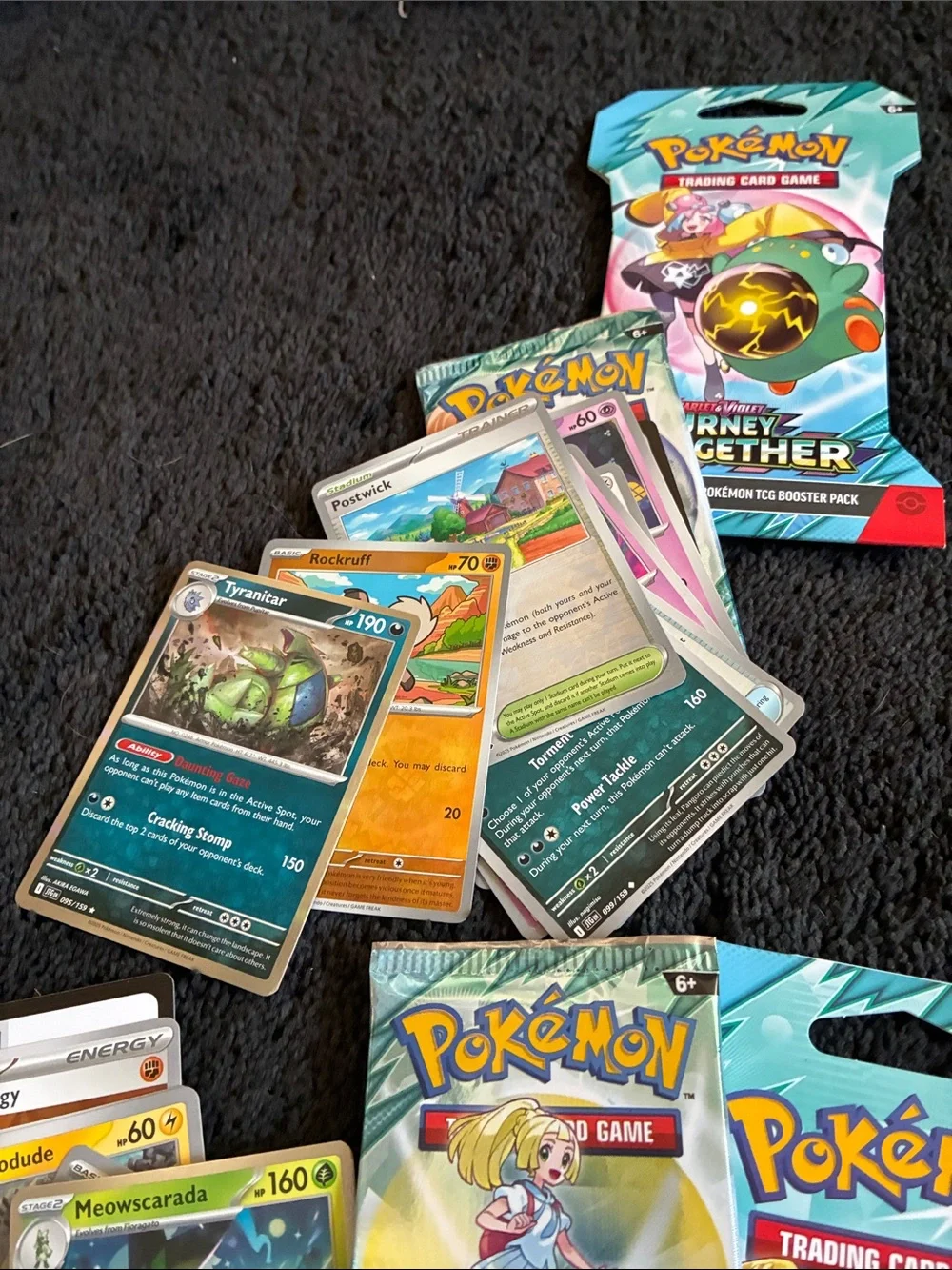 Pokémon Journey Together 5 Just Opened Booster Packs All Cards In 15 Shiny/holo